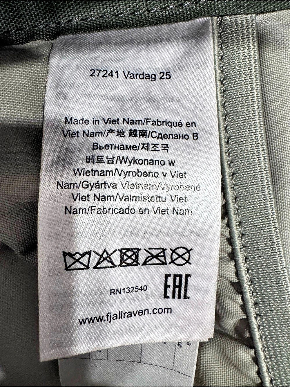 Fjällräven Räven Olive Backpack - Picture 11 of 14